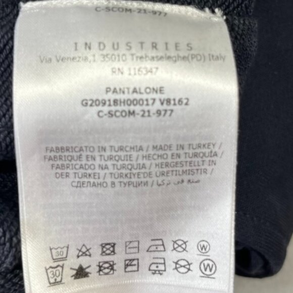 Moncler Pants Mens 2XL Navy Blue Tricolor Stripe Athletic Jogger Pantalone XXL - Picture 10 of 13